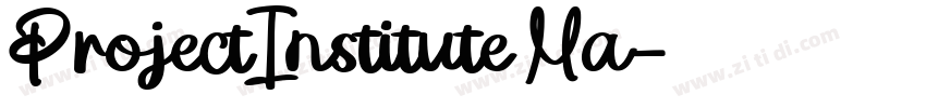 ProjectInstitute Ma字体转换